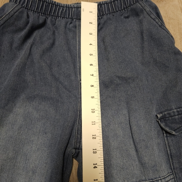 Jeans Skater Y2K Cargo Pockets Elastic Waist Baggy Parachute Hip Hop  Unisex XL - Picture 8 of 8